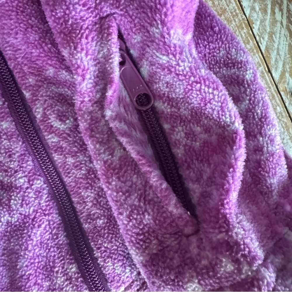 💜Columbia girls purple fleece jacket, zipper up with zip pockets💜 ~XXS - Picture 3 of 6